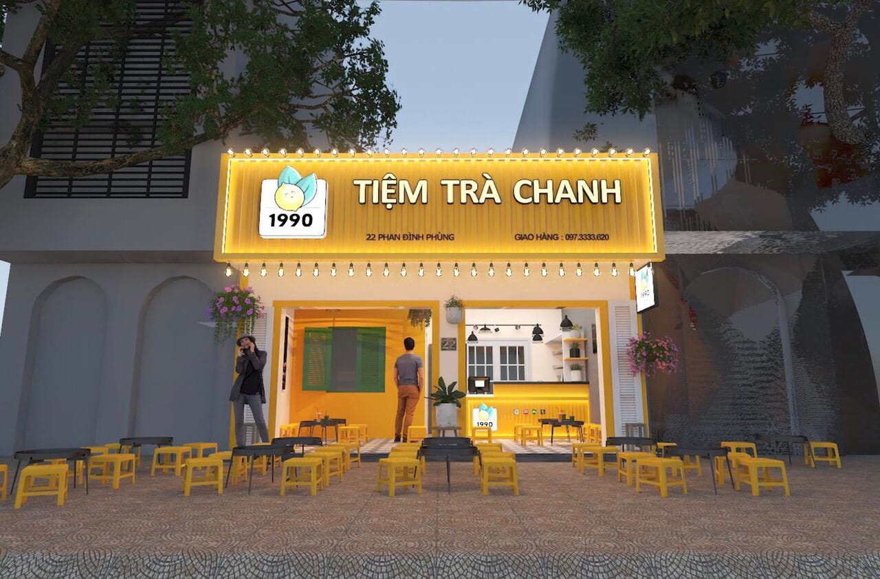 Báo giá thi công Quán trà chanh tại Hà Nội